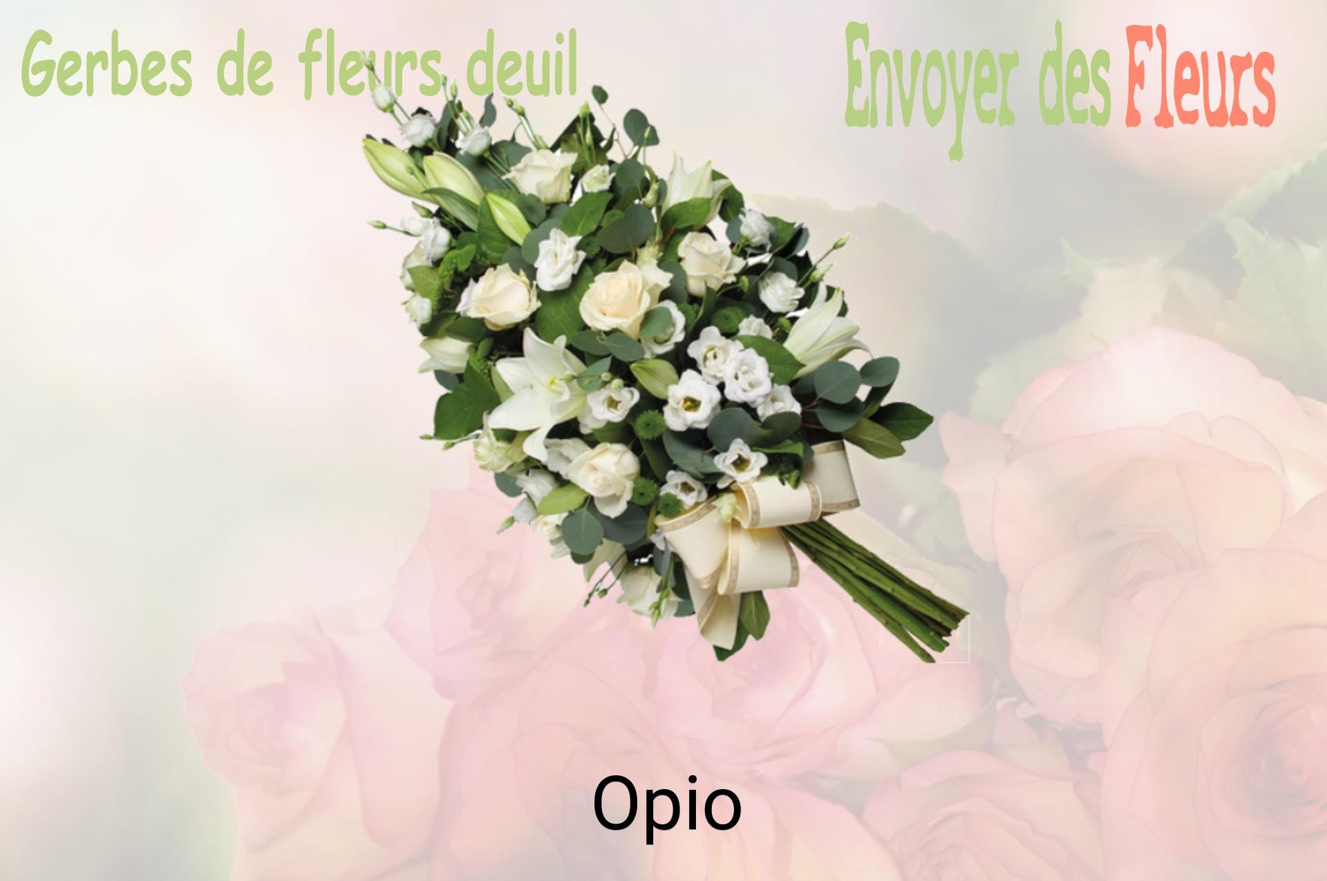 Gerbe de fleurs de deuil livrée à Opio